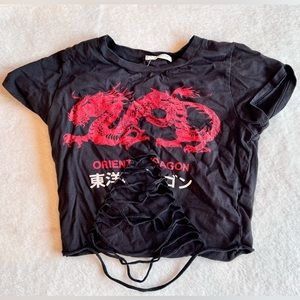 ✿ Occasion - dragon shirt - S